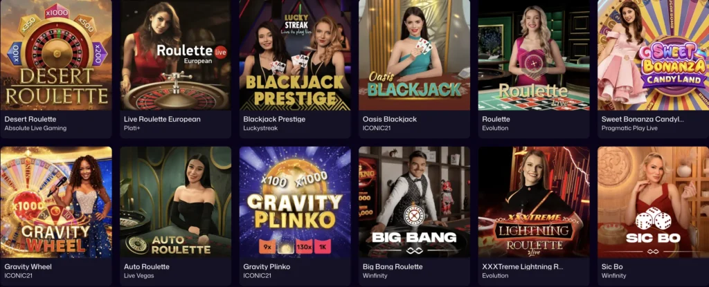 Jouez avec de vrais croupiers au casino en direct Win Beats.